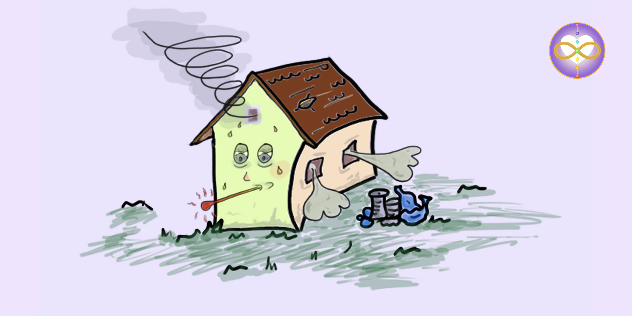 Wohnraum-Reinigung. Befreiung schlechter Energien. Gesundung des Hauses, energetische Grundstücks-Hausreinigung und Wohnung. Clearing.